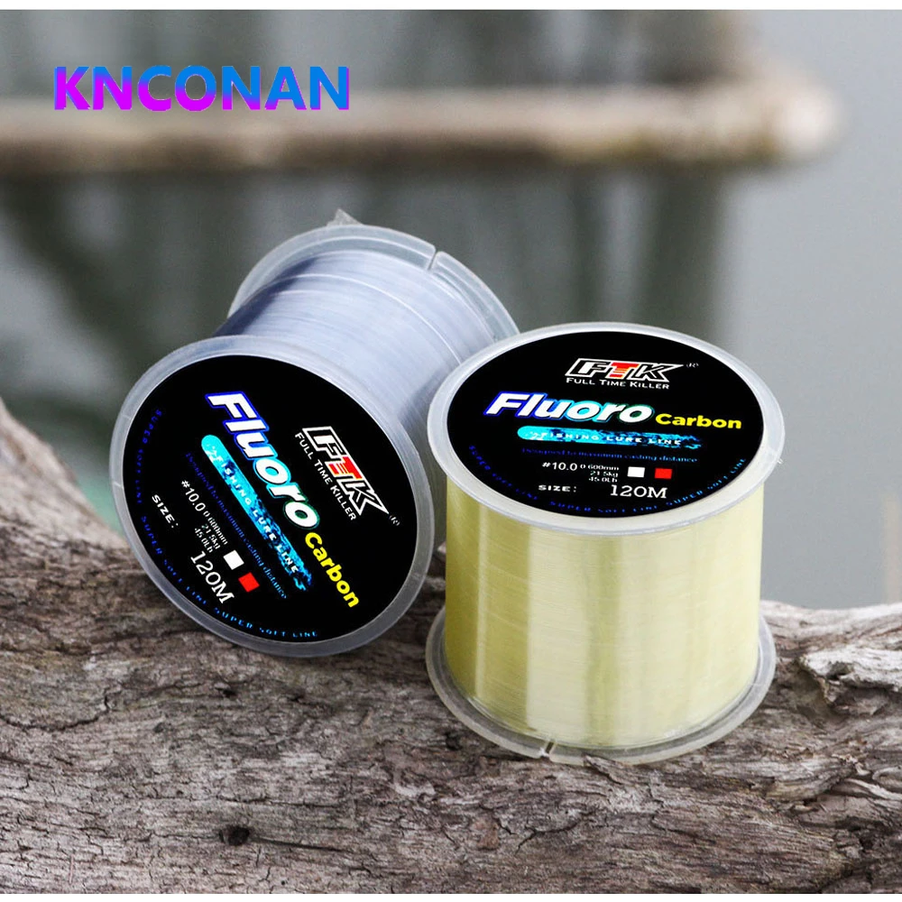 

KNCONAN 120M Monofilament Line 0.14mm-0.60mm 4.13LB-45LB Super Strong Nylon Fishing Line Leader Line Sinking Fishing Accessories