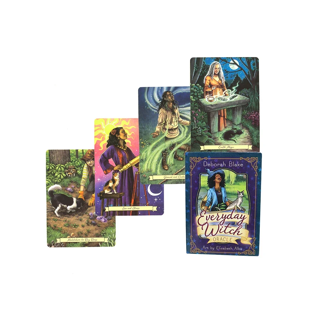 in Board Games  Decks  Everyday Witch English Oracle Cards Deck Mysterious Fate Divination  Tarot Cards for Beginners