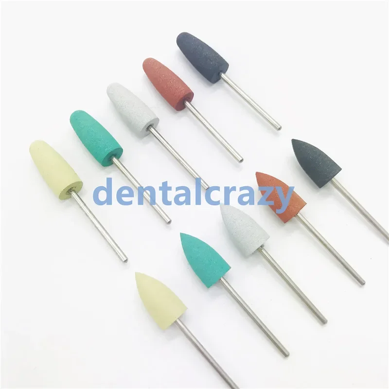 50pcs/set 2.35mm dental silicone Rubber polishers burs Teeth Whitening Equipment dental polishing