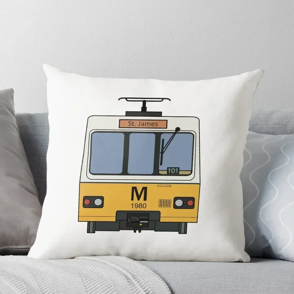 

Tyne and Wear Metro (1980) Throw Pillow luxury sofa pillows Decorative Cushions Cushions For Children pillow