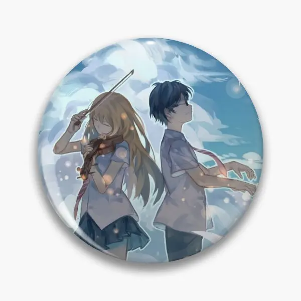 Мягкая булавка для пуговиц Your Lie в апреле, ювелирные изделия, булавка для лацкана, металлический воротник, Забавный декор, подарок, Милая брошь, мультяшный стиль