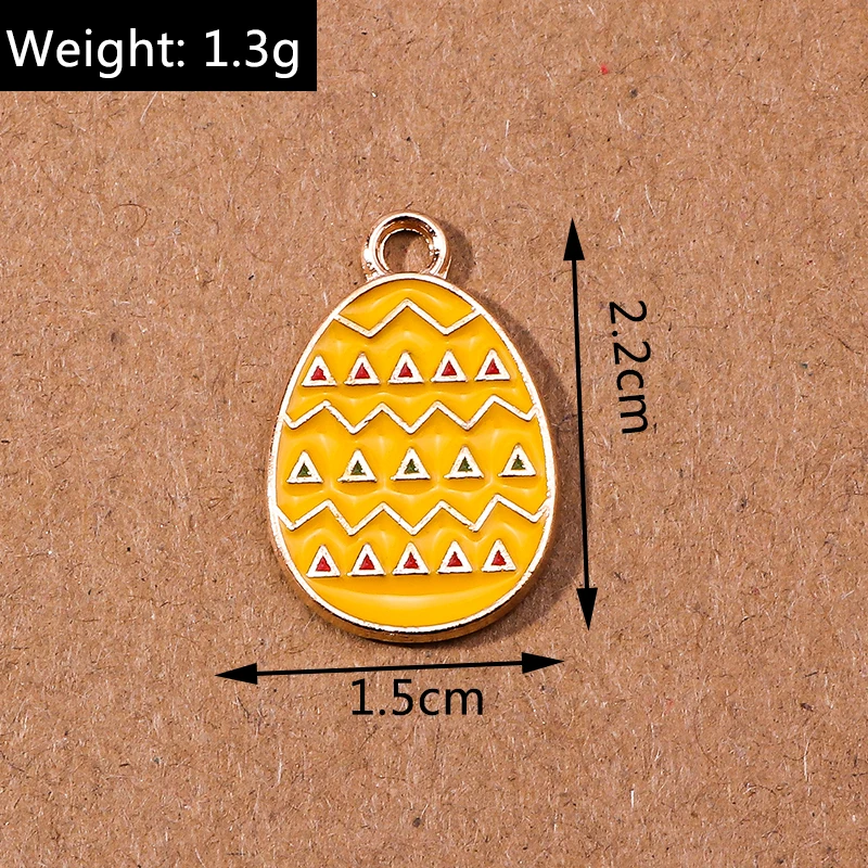 10 stücke Cartoon Emaille Tier Küken Ei Charme für Schmuck Machen Frauen Nette Tropfen Ohrringe Anhänger Halsketten DIY Handwerk Liefert – Detail 16