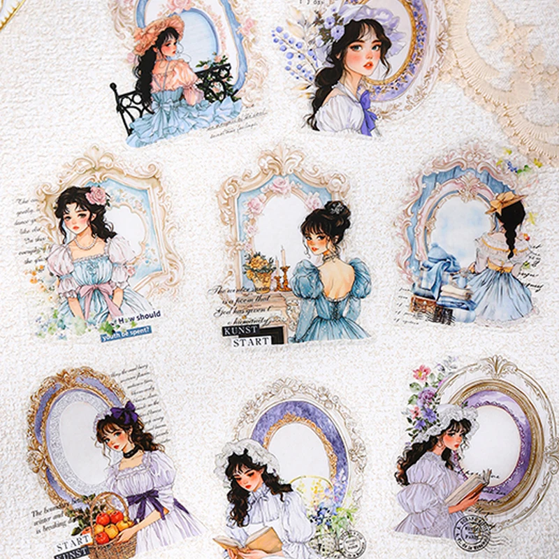 Mr Paper, 120 Blatt/Beutel Charakteraufkleber für Sie Starlight Diary Series Kawaii Briefpapieraufkleber süße Aufkleber