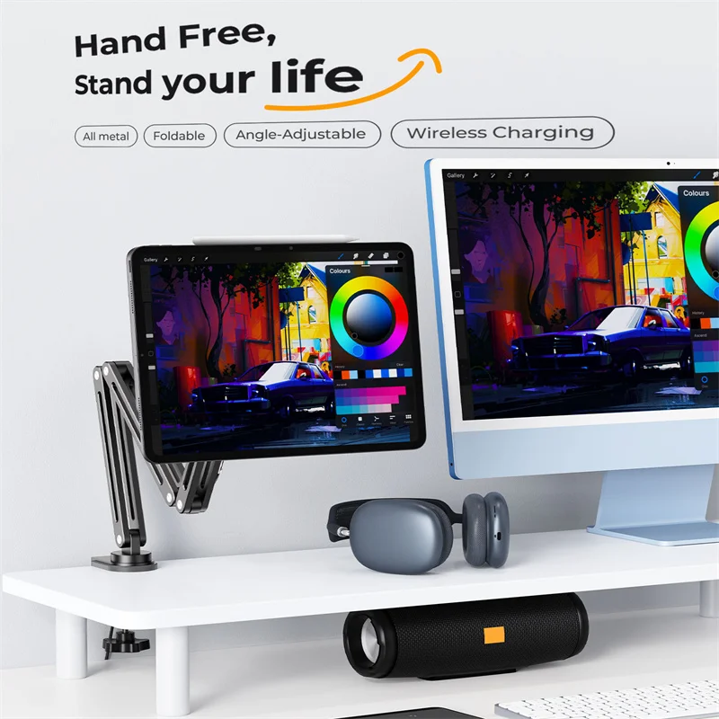 KUXIU X38Pro Max Magnetic Wireless Charger Stand For iPad Pro 11/13 in M4, For iPad Air 11/13 M2,iPad Pro 11/12.9in Tablet Stand