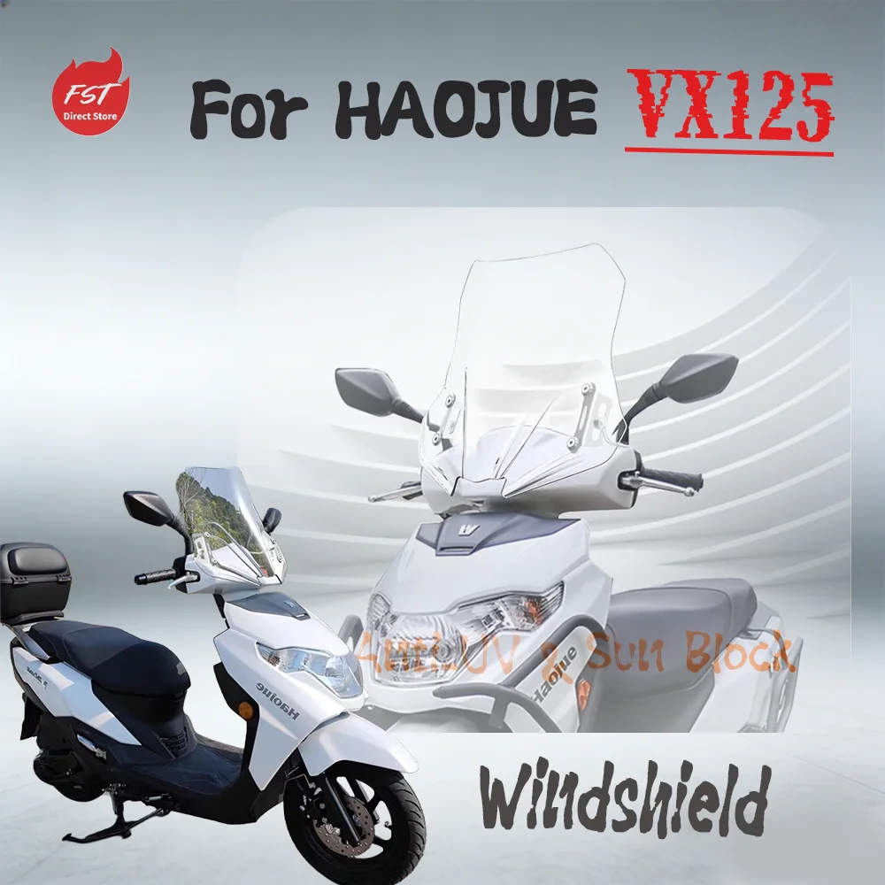 

For Haojue VX125 Scooter Wind Deflector, Chest Protection & Wind Noise Reduction Accessory