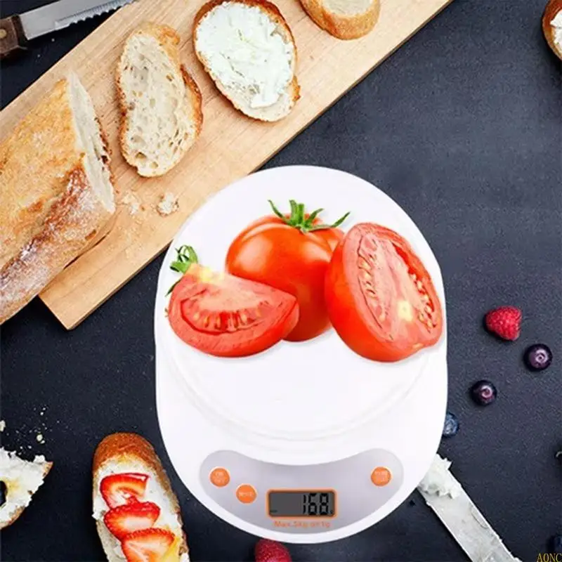 A0NC 2 kg/0,1 g della cucina digitale Display LCD con ciotola rimovibile