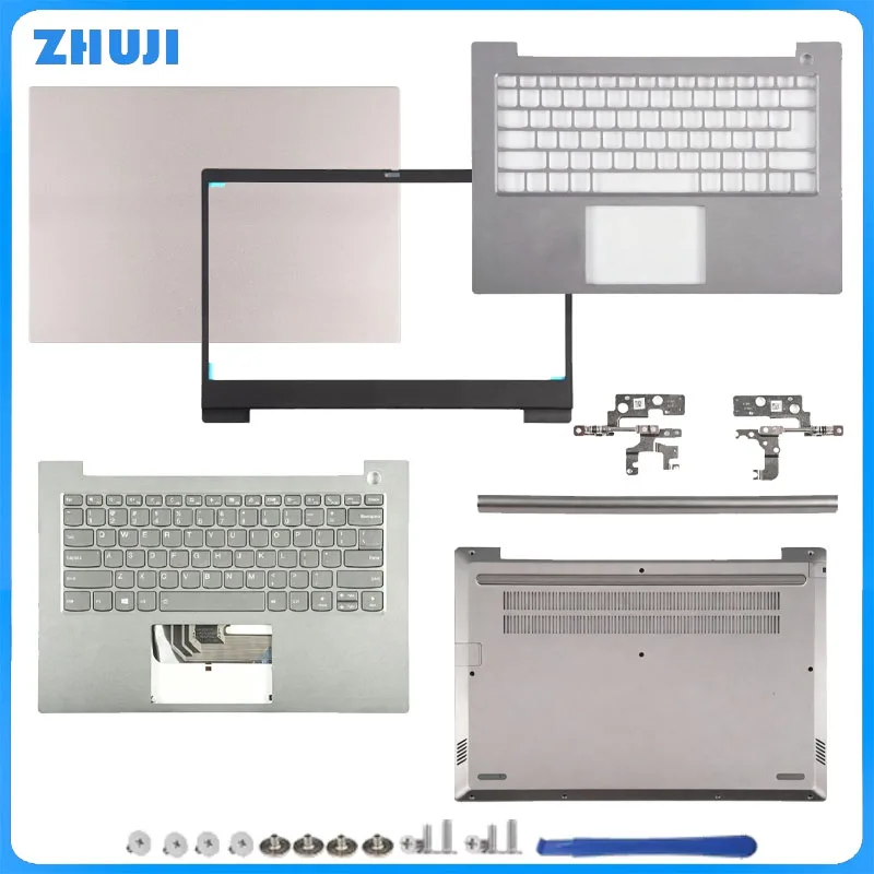 

New For ThinkBook 14 14-IIL 14-IWL 14-IML LCD Back Cover Front Bezel Palmrest Bottom Case Rear Lid Gray 14inch