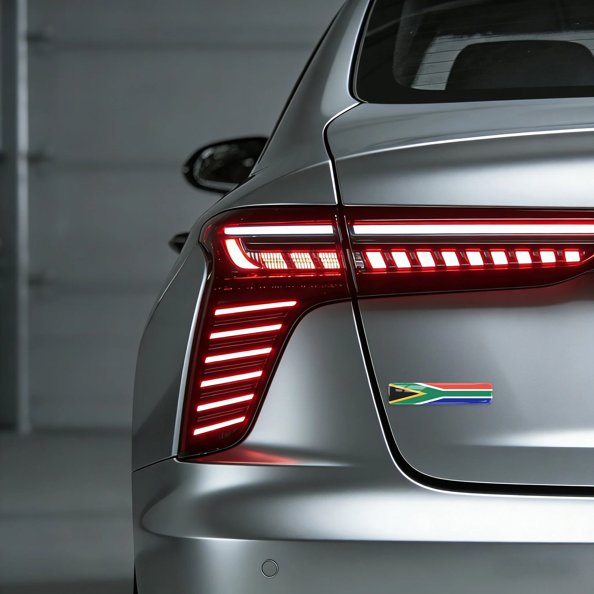 8pcs South Africa Flag Car Decals 3D Gel Epoxy Stickers, Waterproof Auto Emblem Badge for Cars Trucks Motorcycles Laptop