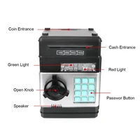 Money Box Piggy Bank ATM Password Automatic Electronic Piggy Cash Coin Saving Box ATM Bank Safe Box Deposit Banknote Gift 4