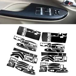 1 Set LHD Black Interior Center Console Trim Cover Sticker Decor Fit for Toyota Corolla 2007 2008 2009 2010 2011 2012 2013 3D/5D