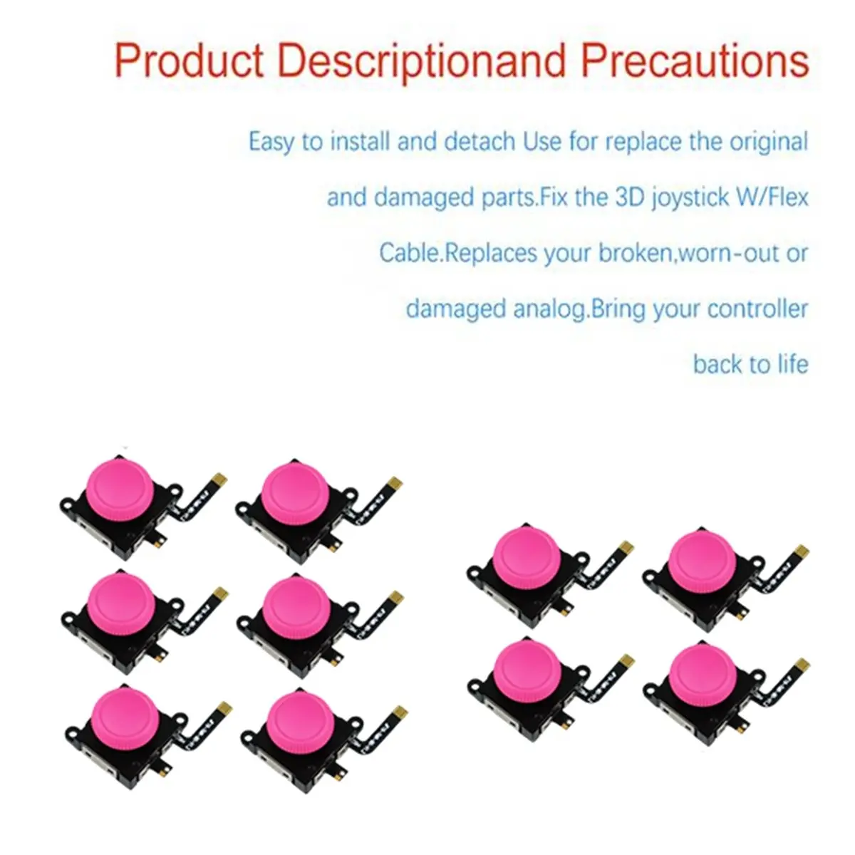 

10 шт. аналоговых джойстиков TMR для контроллера Switch, запасные части для ремонта, модуль-джойстик