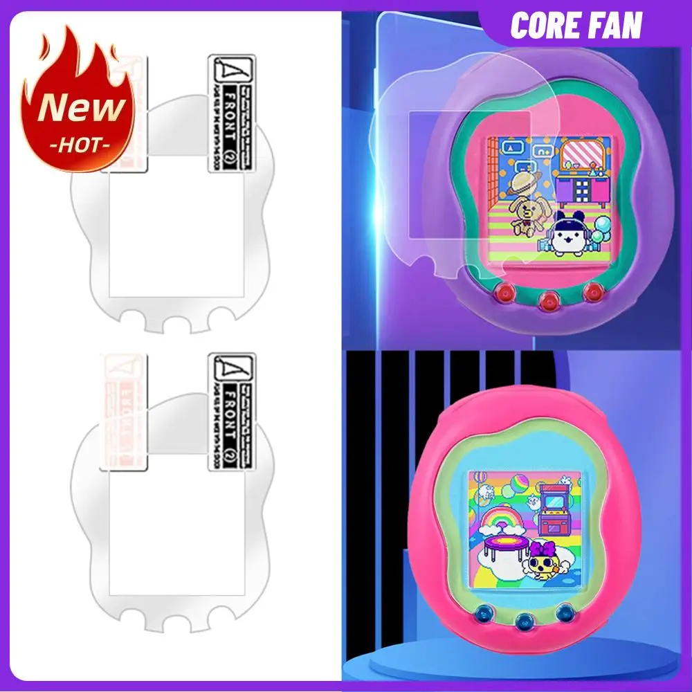 2-6 Pcs Screen Protector Film Anti-Scratch PET/TPU Screen Film Cover Anti Fingerprint HD for Tamagotchi Uni Band Pet Accessories