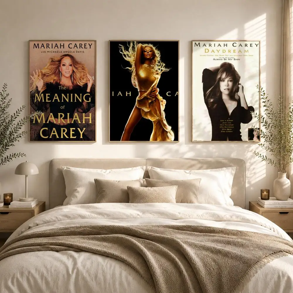 American Female Singer Mariah Carey Poster HD art sticky wall waterproof home living room bedroom bar aesthetic decoration
