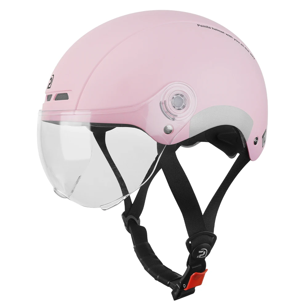 Pemila Fietshelm Met Bril Lens Oorbescherming Reflecterende Sticker Fietshelm Mtb Weg E-Bike Fietshelm Voor Volwassenen