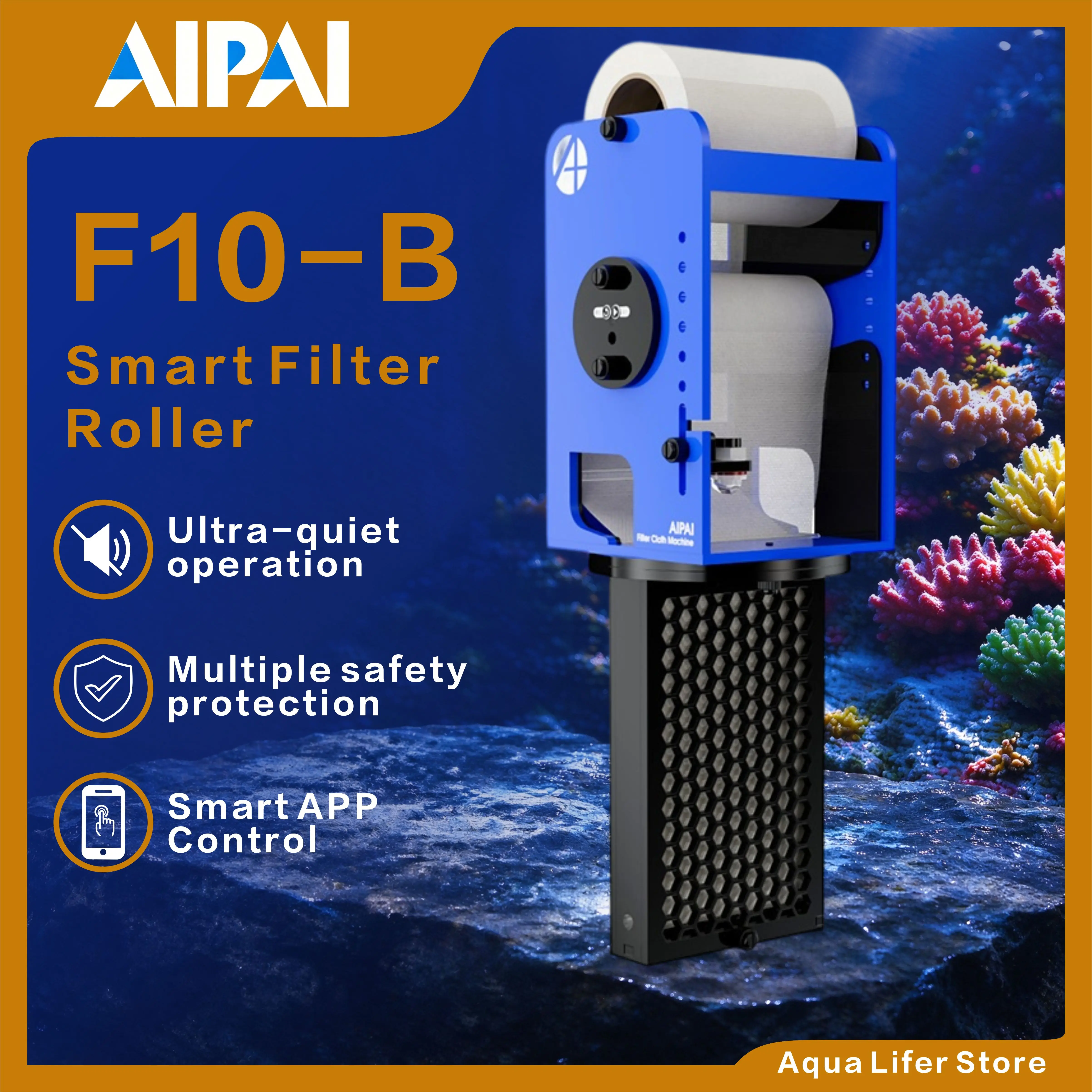Reef Tank Filter - AIPAI F10-B – inteligentny, automatyczny filtr