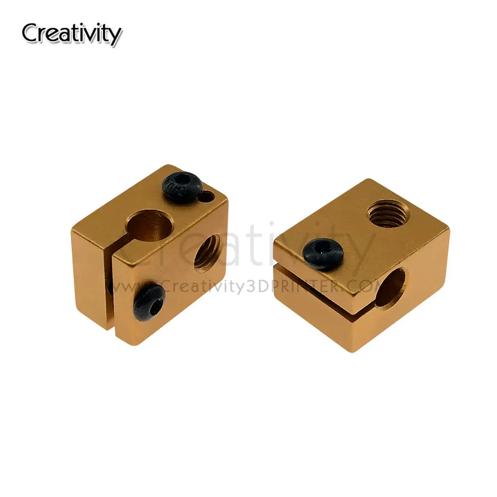 New Upgraded Aluminium V6 Heat Block For Ender 3 v6 Hotend Extruder For 3D printer Hotend Heater Heating 3D Printer Accessories