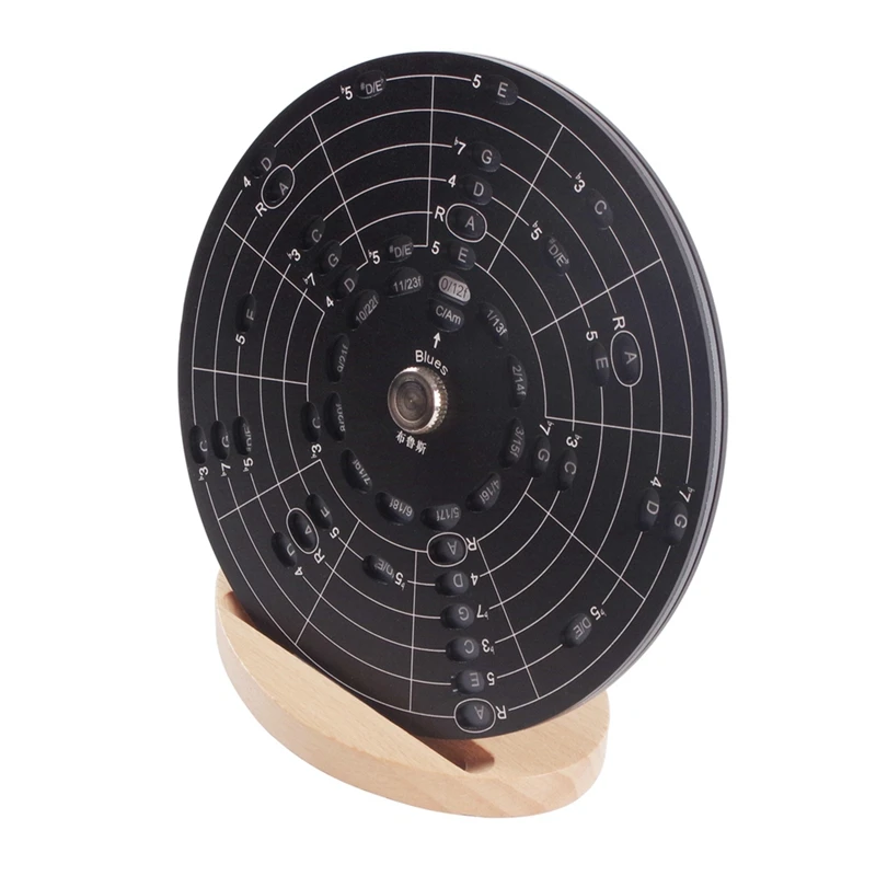 

LALA Guitar Chord Wheel Scale Dial Wooden Melody Tool Musical Instruments And Accessories Chord Wheel For Musicians