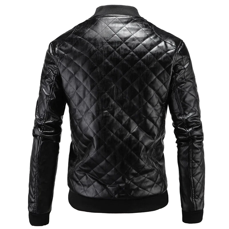 

Trendy Mens Jackets Fashion Brand Vintage Leather Coats Men's Motorcycle Coat Mens Biker Clothes Slim Fit Casual Leather Jackets