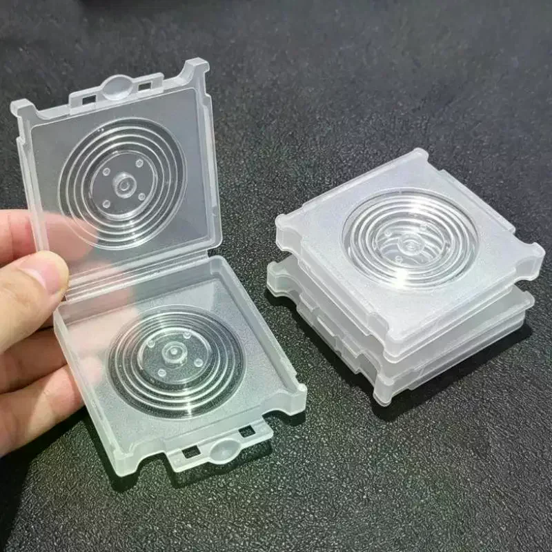 /HTF/Watch Dial Storage Box Transparent Dust Proof Secure Snap Closure For Watch Repair DIY Hobbyists 1/3/5pcs