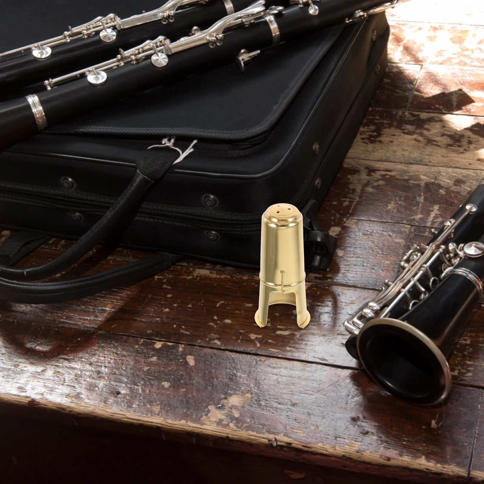 

1pcs Saxophone Cap 84Mm For Tenor Sax Mouthpiece Protective Cover Metal Dust Plug Size L Golden Instrument Accessory