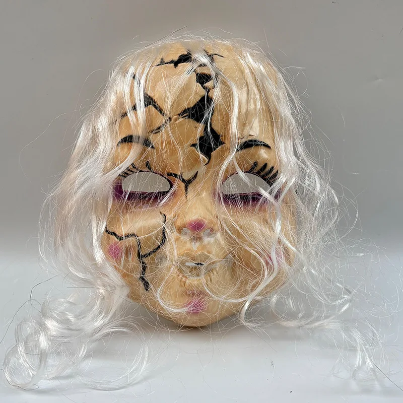 Horror Ghost Face Scar Mask Cosplay Scary Pranks Skull Masks Halloween Carnival Haunted House Dress Up Party Costume Props