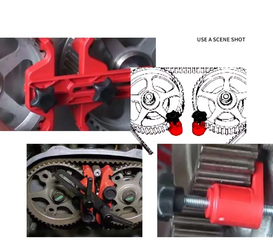 

5 Pcs Universal Cam Camshaft Lock Holder Car Engine Timing Locking Tool double/single camshaft retainer timing belt fix changer