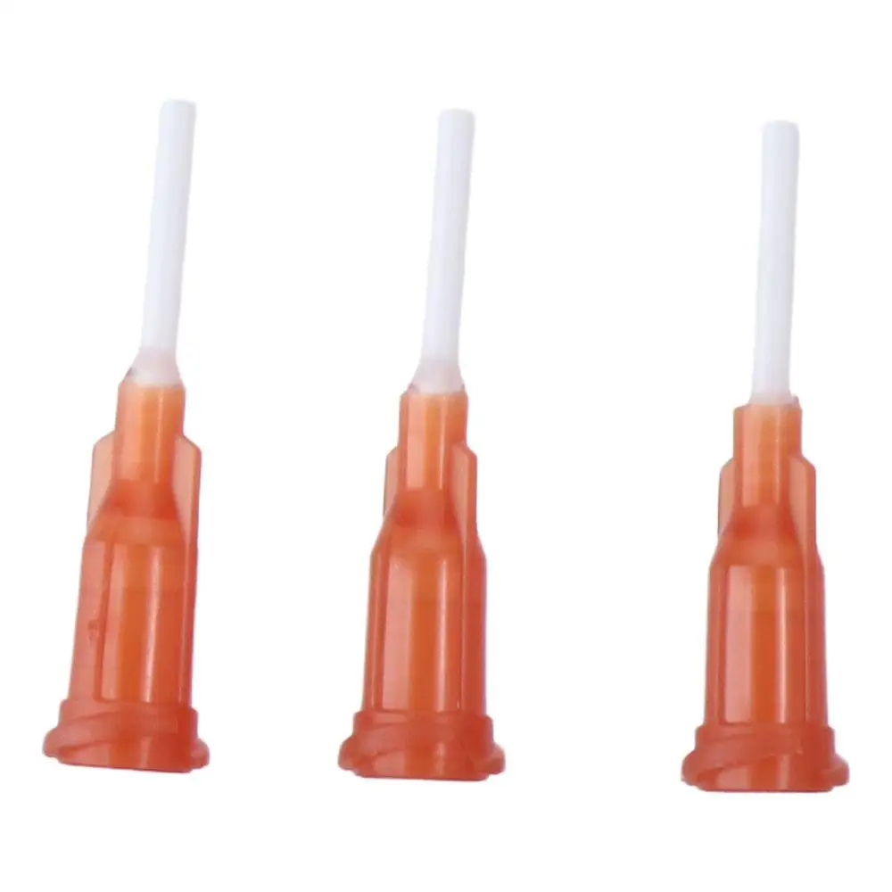 Plastic Dispensing Needles,PTFE Glue Needle Tube Blunt Luer Lock Tips with PP Flexible Needle for Liquid Glue Gun