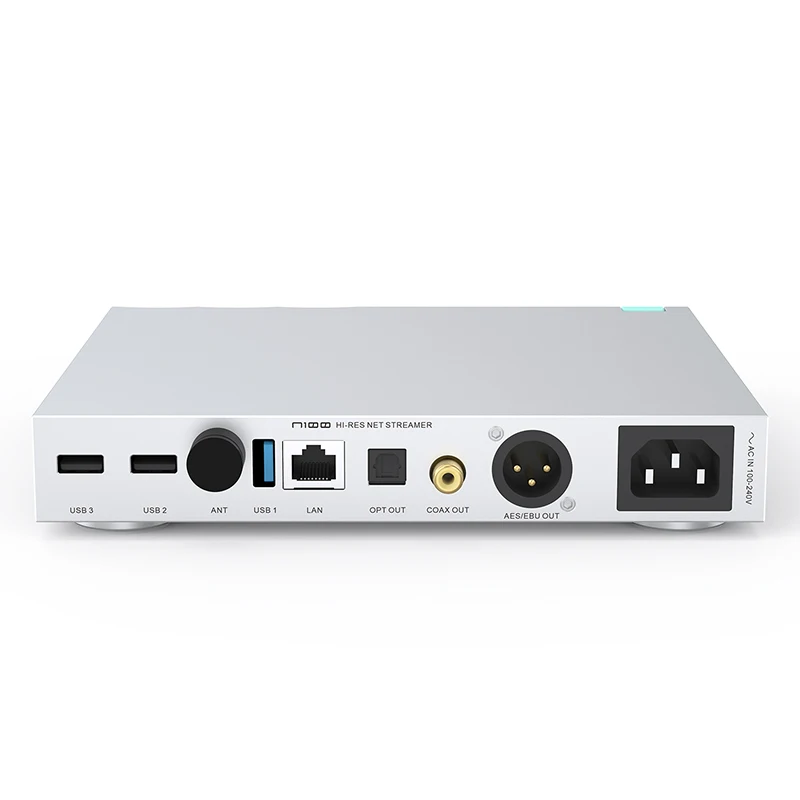 مشغل LEAUDIO S.M.S.L N100، جهاز غاسل شبكي عالي الدقة يدعم TIDAL / Airplay / DLNA / ROON USB OPT COAX AES LAN