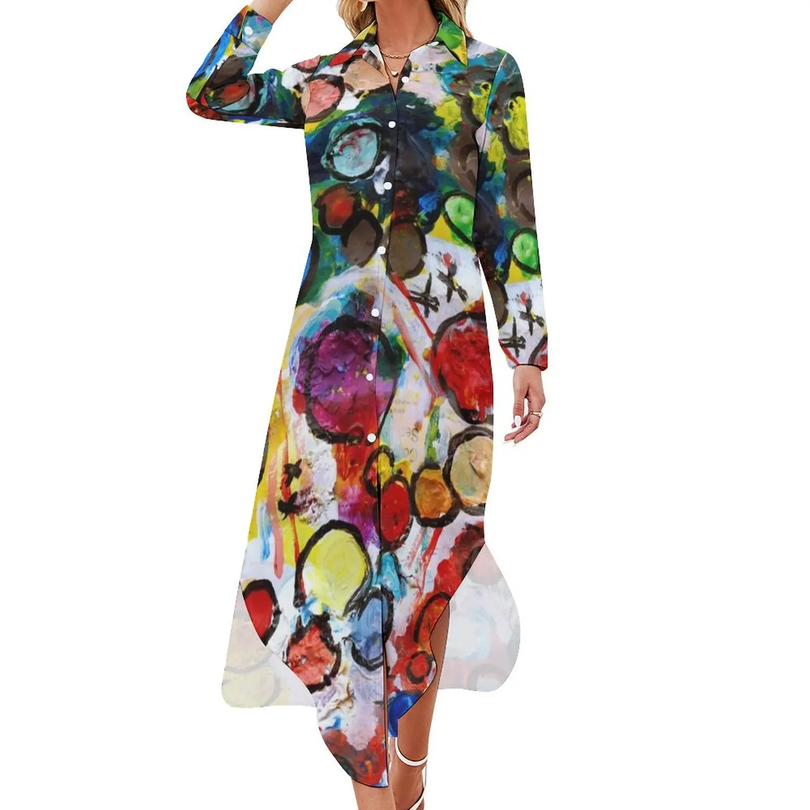 

Set Me Free Long Sleeved Shirt Dress elegant dresses for women prom clothes