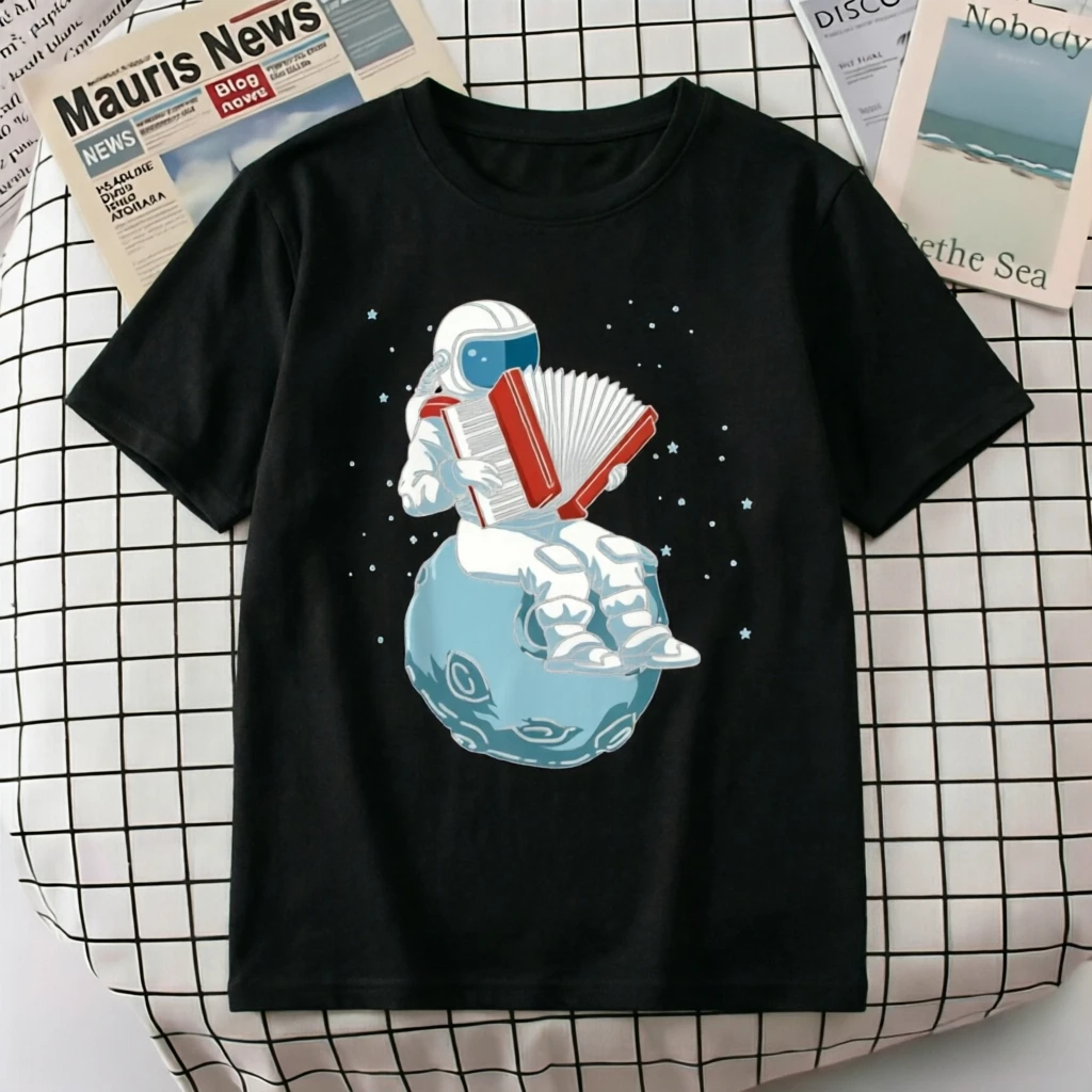 Funny Accordion Music Gift T Shirts Graphic Streetwear Short Sleeve Birthday Summer Style T-shirt Mens Clothing