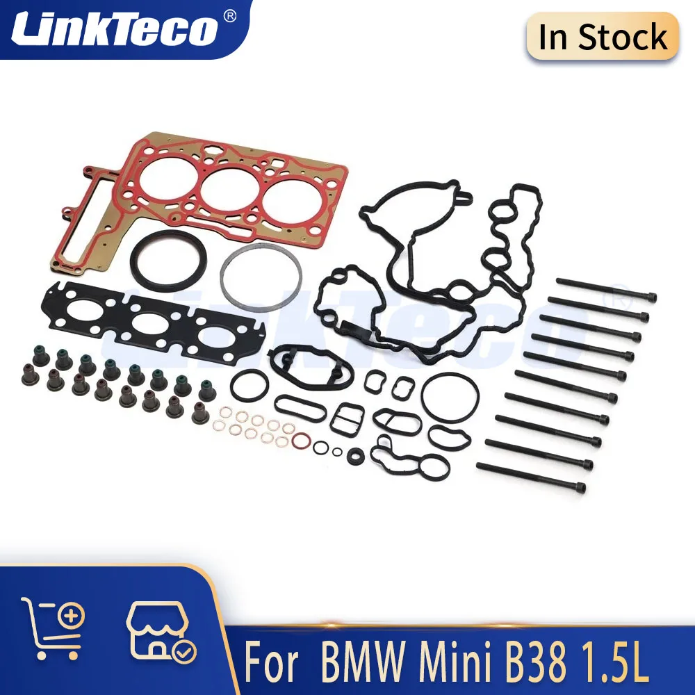 Engine Parts Full Gasket Set Head Bolt Kit Fit 1.5 L T B38 For BMW 118i 318i 418i Mini Cooper F20 F22 F30 F48 F56 B38A15 1.5L