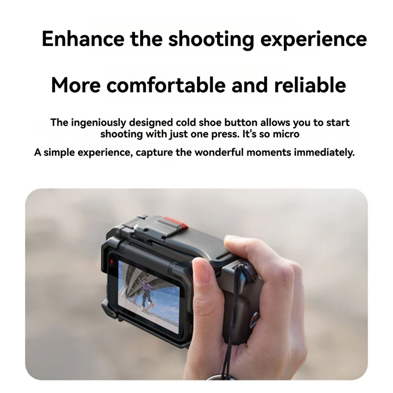 For Pro 2 / Kit Camera Frame & Expand Accessories for Enhanced Filming Experience Grey-A32R