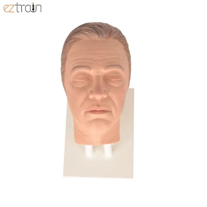 Silicone Male Head Facial Injection Training Simulator PH13‑029 Phantom OEM Available Medical Aesthetic Skill Teaching Lab Tool