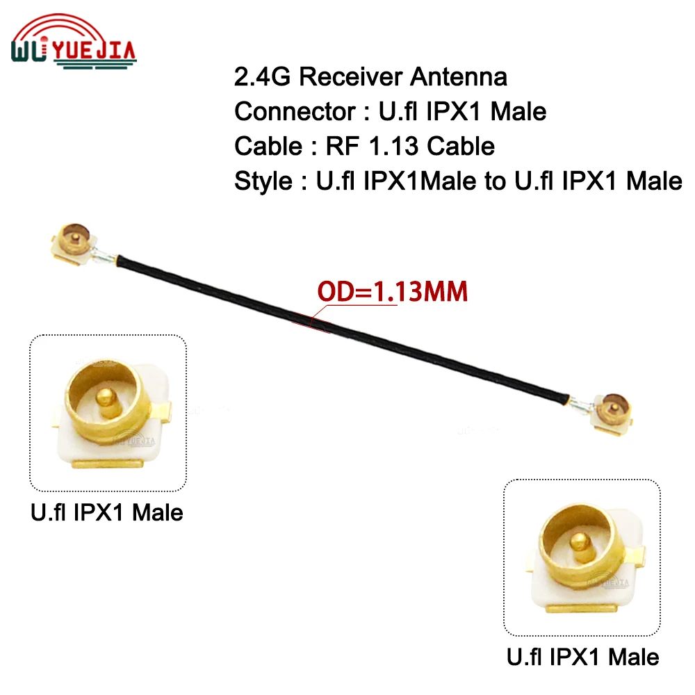 1Pcs RF1.13 Cable U.fl-IPX-Compatible IPX1/UFL Male Plug to Female Jack Connector 1.13 Coaxial Jumper WIFI 3G 4G Extension Cable