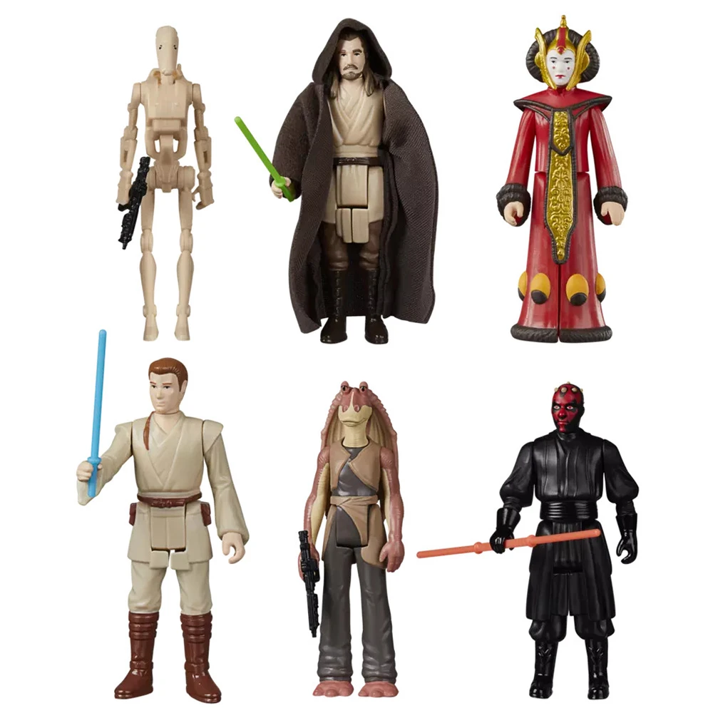 In-Stock Hasbro Star Wars The Retro Collection The Phantom Menace Multipack 3.75-inch 6-Pack Kenner Action Model Figures