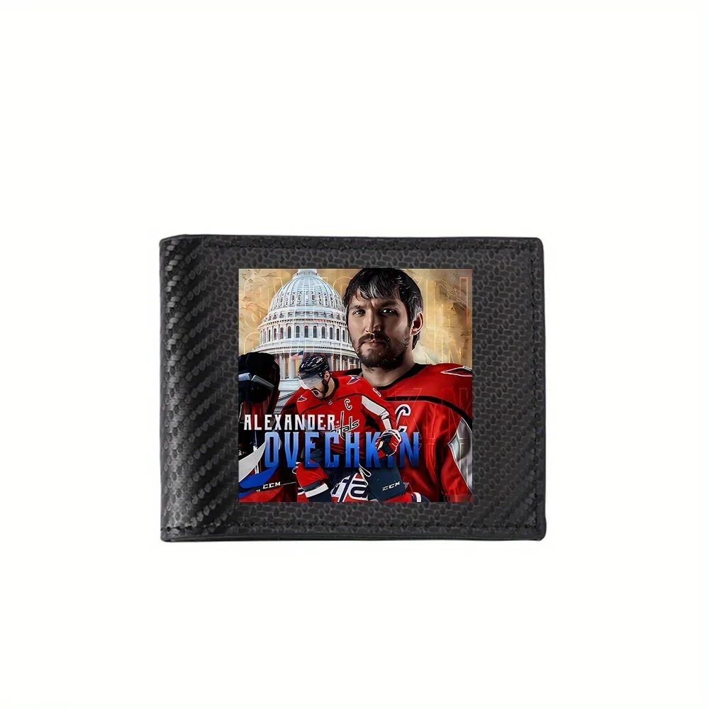 Hockey player Capitol building jersey Men's Wallets Simple Business Modern Stylish Printing Design Gifts For Father Boyfriend Ch