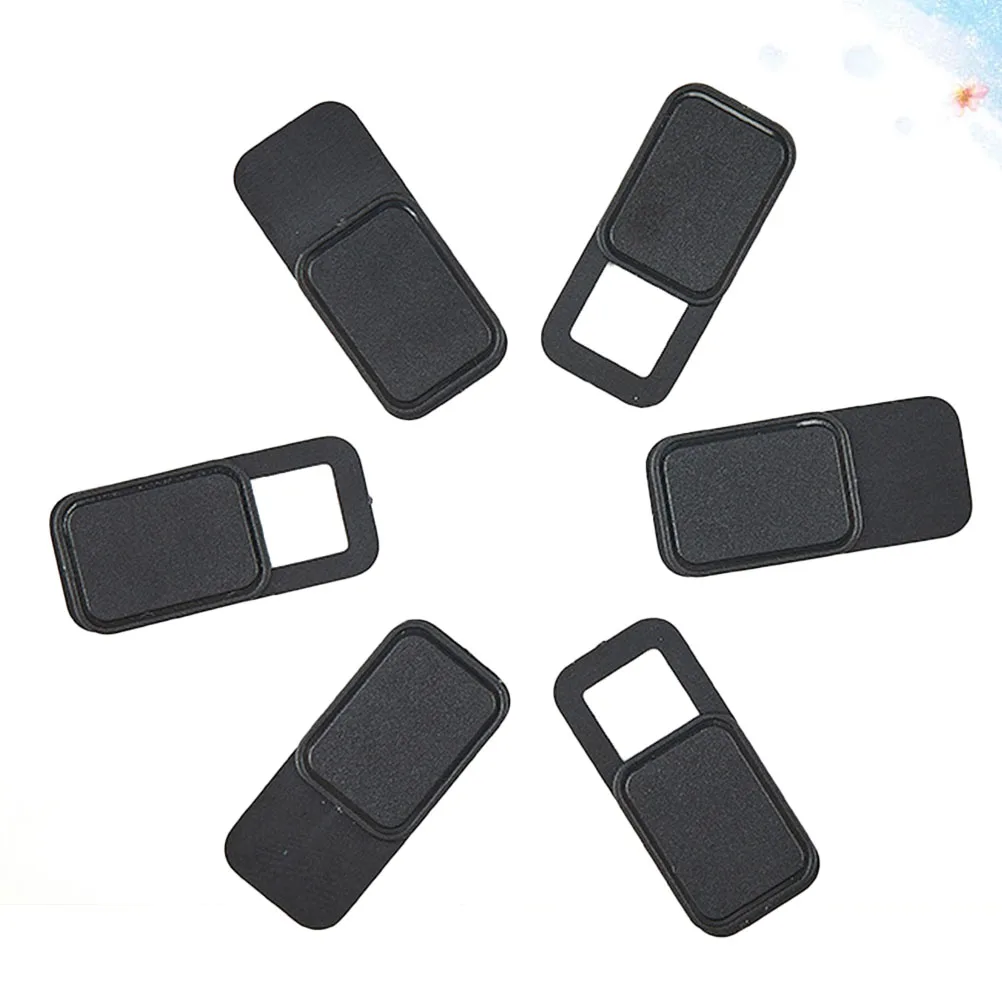 

6Pcs Metal Oval Shaped Webcam Cover Camera Slider Shutter Privacy Protect Cover for Laptop Tablet Phone Shutter (Black)