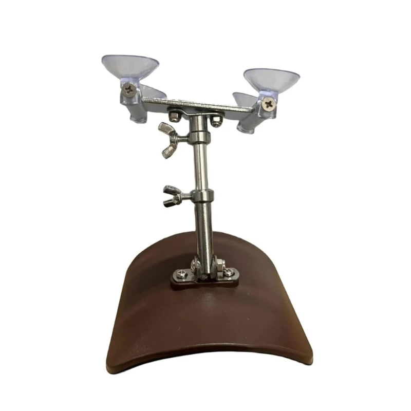Professional Anti Vibration Guitar Support Adjustable Clamp Nonslip Base Metal Texture Present for Classical Player