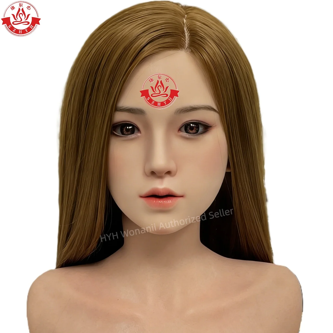 

Wonanii Food Grade Silicone Big Head HYH-SHB-TS-0005, M16 Interface Open Mouth Teeth Tongue, Makeup Practice, Hairstyle Design