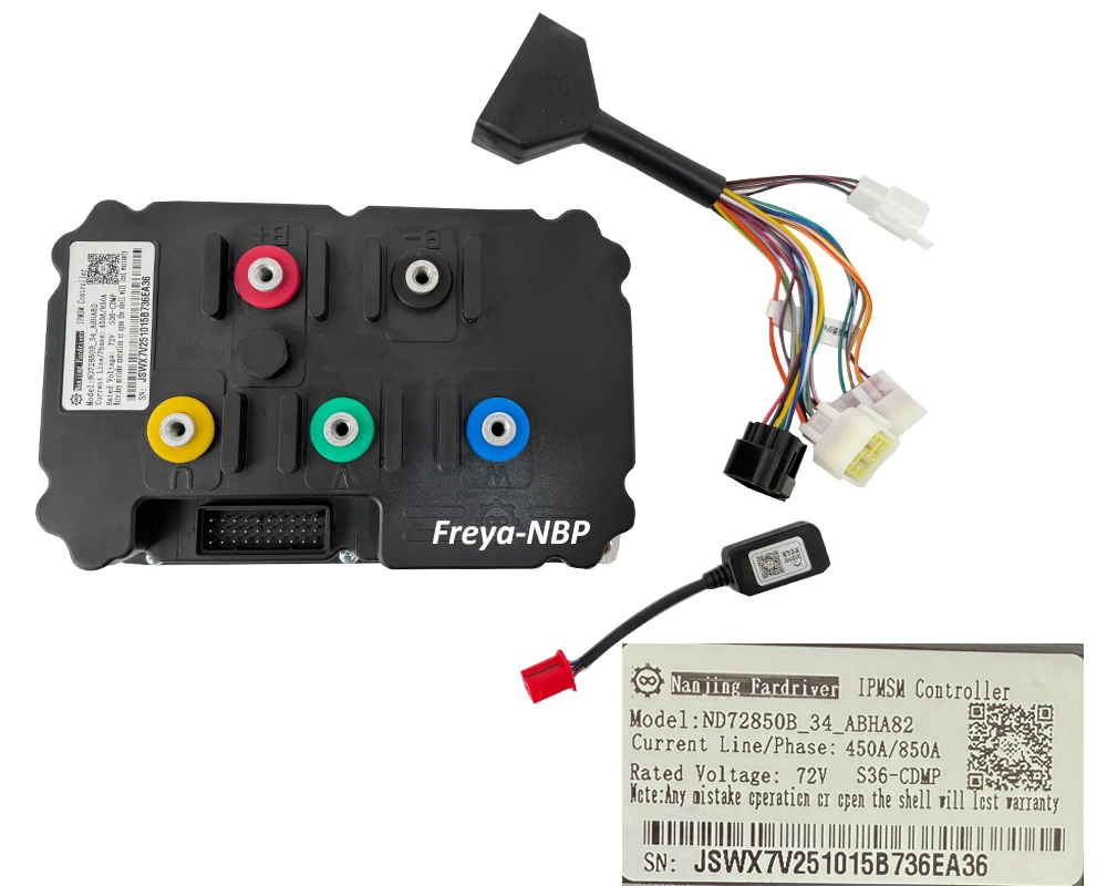 QS180 72-96V 8000W Mid Drive Encoder Motor Kit Fardriver ND72850/1200/1800B Controller Train Kits for Electric Cart Electric ATV