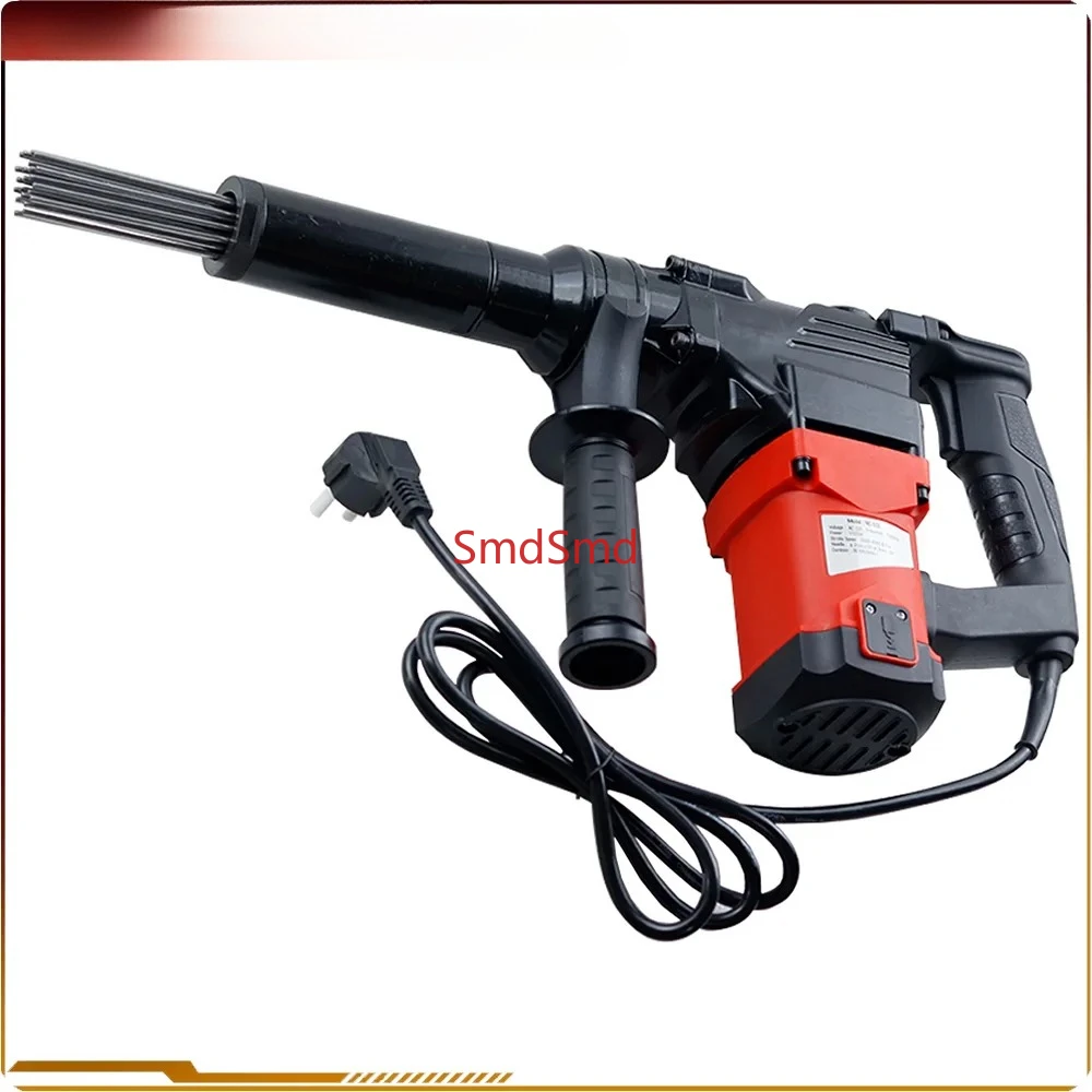 Needle Derusting Gun Electric Jet Chisels Hand-Held Electric Needle Scaler Rust Removal Cleaning Machine New