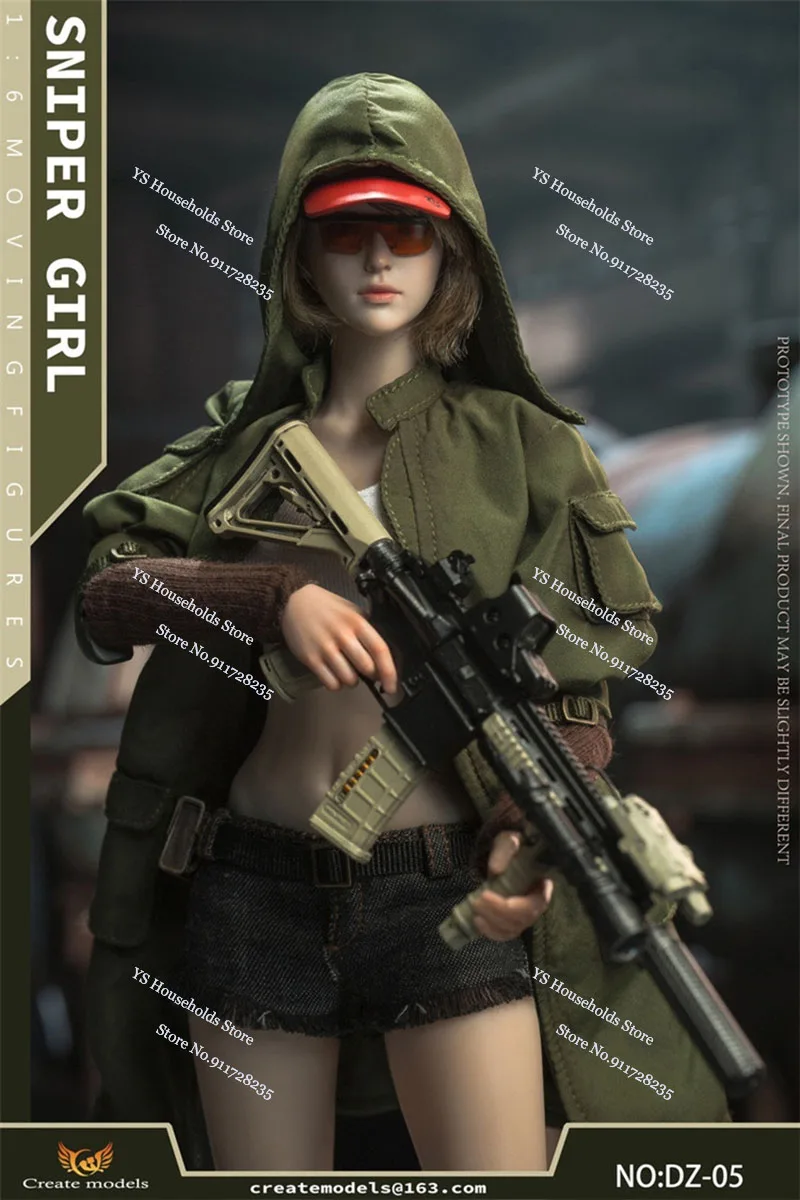 Twin Sister DZ-05 Ying DZ-06 Lan 1/6 Collectible Female Action Figure Sniper Girl Original Cariving Model Toys 12