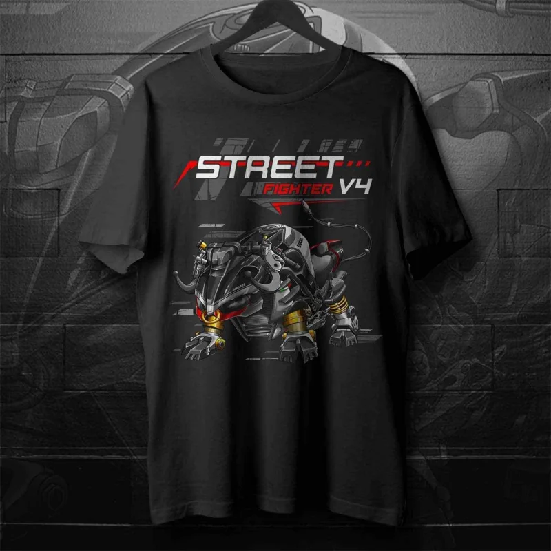 

Ducat| Streetfighter V4 Motorcycle T-Shirt for Sportbike Riders 00000436#A1 men women summer tee cotton tshirts