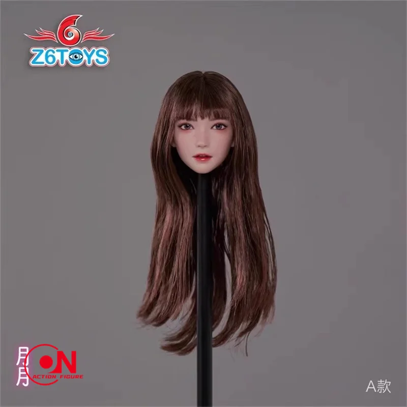 Z6TOYS ZC016 1/6 아시아 이동식 눈 미녀 헤드 스컬프트 모델 12인치 TBL JIAOU 여성 군인 창백한 피부 액션 피규어 바디
