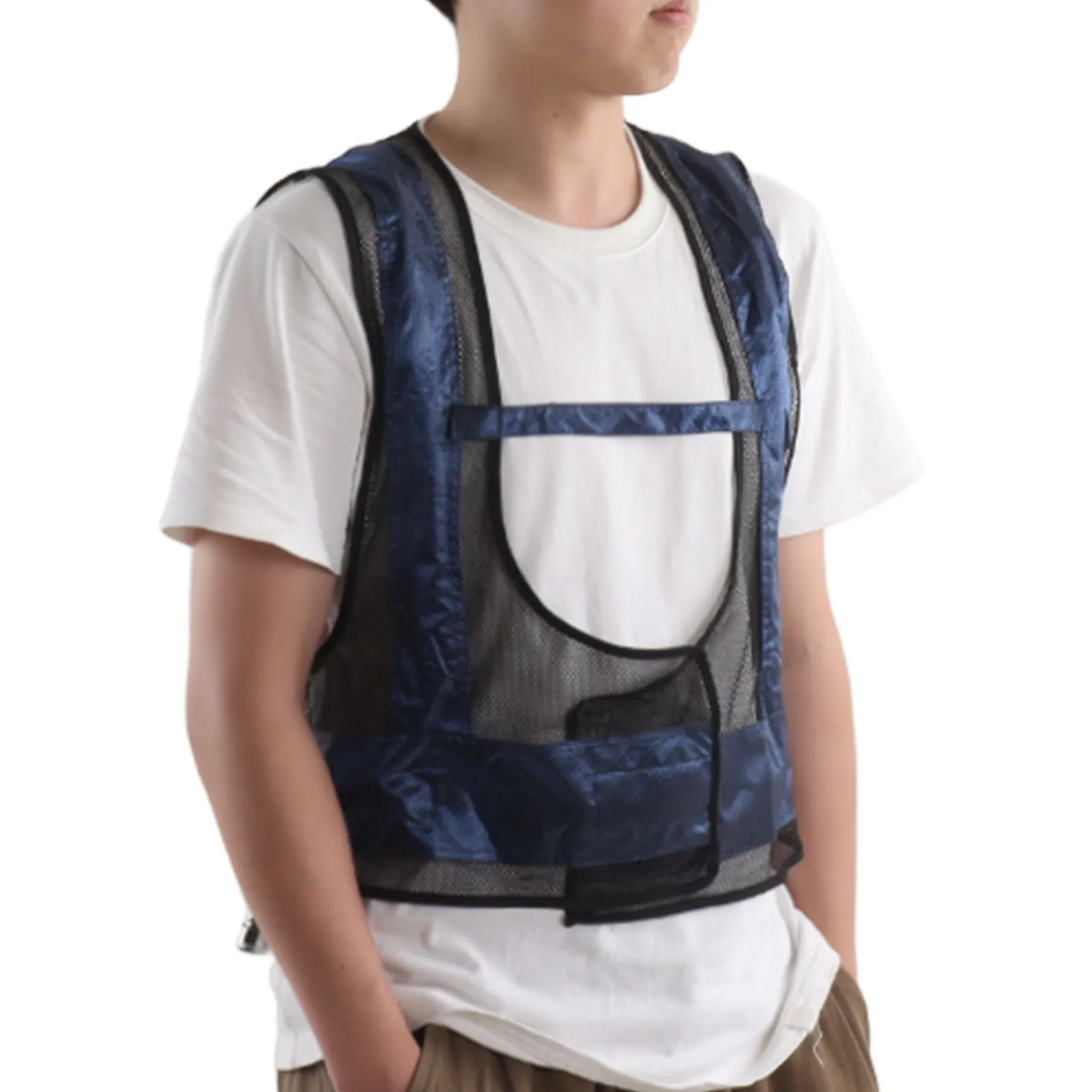 Air Conditioner Waistcoat Easy To Use Air Compressed Cooling Vest Hook and Loop Fastener Adjustable for High Temperature Heat