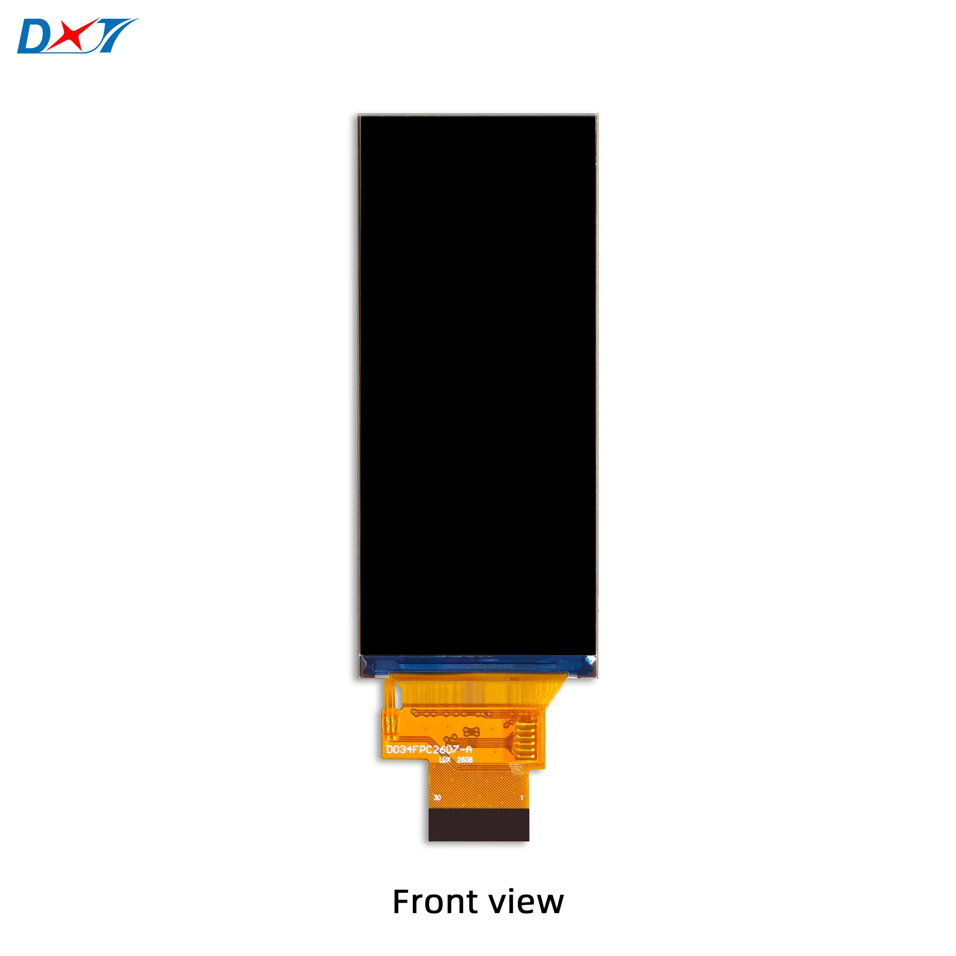 3.4-inch TFT LCD display module, MIPI interface, 412*960 resolution, ST7701, suitable for electronic product development.