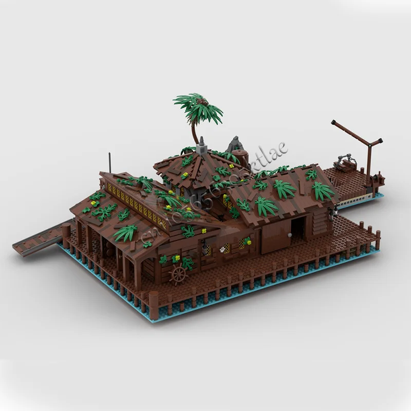 4581 ELEMENTÓW Dom Ulica Wyspa Zatoka Port Przedłużenie Magazyn Molo MOC Personalizowany Modułowy Zestaw Klocków DIY Zabawka Prezent