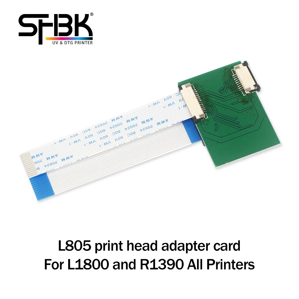Tarjeta adaptadora de cabezal de impresión para impresora Epson L1800 R1390 DTF UV, compatible con L805 L800. Tarjeta de conversión de cabezal A3 a cabezal A4