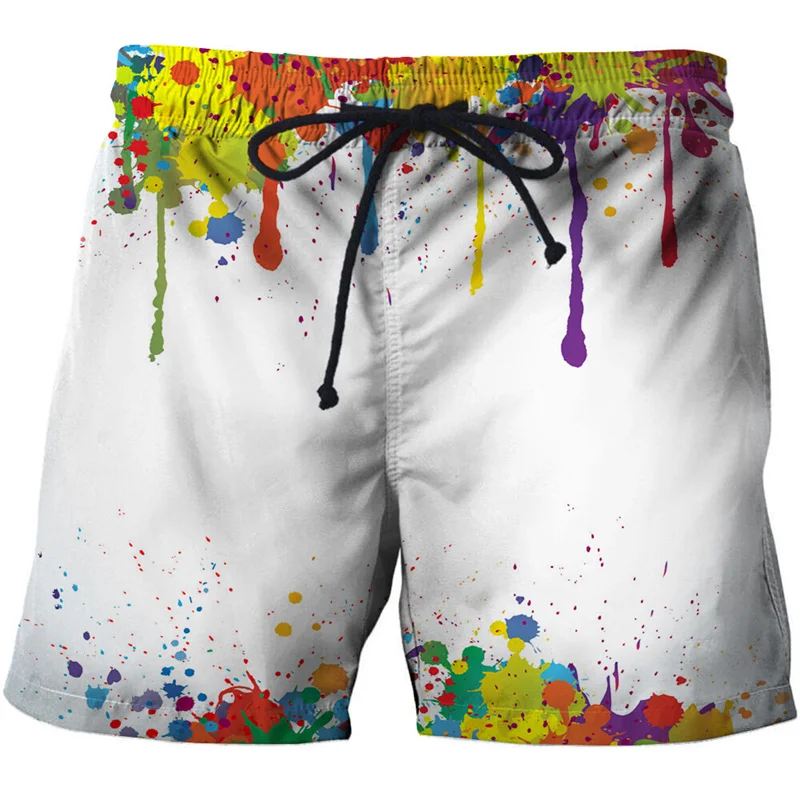 Trendy Dazzling Mushroom Short Pants Men Women Kid 3D Printed Swim Trunks Beach Shorts Skateboard Sport Casual Loose Shorts