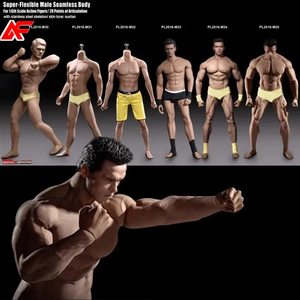 

Корпус для фигурки TBLeague PH 1/6, модели M30/31/32/33/34/35/36, из нержавеющей стали, супергибкий, бесшовный, мужской, с эффектом загара